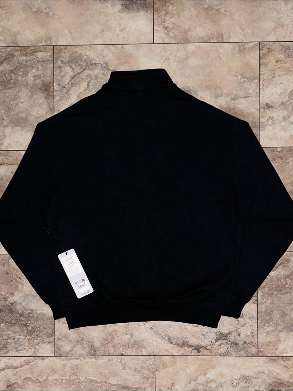 Alo Yoga Accolade 1/4 Zip Pullover Black NWT Quarter Zip Sweatshirt Size Small - Picture 2 of 11